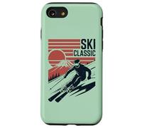 Ski Mountain Snow Skiing Retro Winter Vacation Coque pour iPhone SE (2020) / 7/8