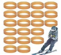 Ski Rubber Bands - 1,1 x 4,5 cm 20 x Ski Gear Brake Retainer, Snowboard Binding Straps, Durable Tuning Kit, Winter Sports Accessory | For Improving Safety Fun Performance During Skiing Snowboarding