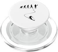 Ski Sports d'hiver Amoureux de Ski Evolution du Skieur PopSockets PopGrip pour MagSafe