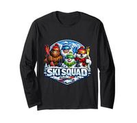 Ski Squad Sasquatch Yeti Bonhomme de Neige Ours Polaire Ski Team Fun Manche Longue