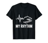 Ski Vacances Snowboard Heartbeat My Rhythm Mountain T-Shirt