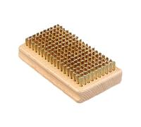 Ski Wax Brush - Wood 12x7x3cm | Hand Operated Ski Brush, Snowboard Wax Scraper Cleaning Tool | For Waxing Polishing Decontamination Rust Removal Skis Maintenance Men Women Outdoor Sports