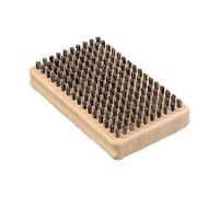 Ski Wax Brush - Wood 12x7x3cm | Snowboard Waxing Brush Tool, Multi Wire Cleaning Brushs Set | For Ski Board Polishing Wax Removal Sanding Care Equipment Winter Sports Accessories