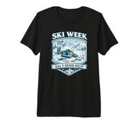 Ski Week Send Help de Rebond de Joueur de Sport d'équipe T-Shirt Haut de Gamme