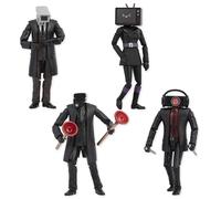 Skibi Toilet Figurines d'action Deluxe Cameraman 16 cm avec Accessoires, 4 Designs différents