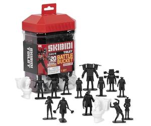 Skibidi Toilet Seau de Combat, Figurines de Collection, Produit sous Licence Officielle