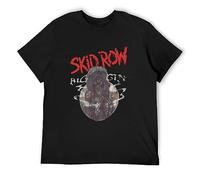Skid Row T Shirt Big Guns Logo Heavy Metal Rock Band Retro Men Tee Black M