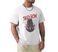 Skid Row T Shirt Big Guns Logo Heavy Metal Rock Band Retro Men Tee White M