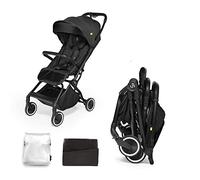 skiddoü poussette hamac pour enfant Espoo poussette pliable poussette canne pour enfant, structure légère en aluminium pliable d’une seule main, petite poussette de voyage, compacte, Noir