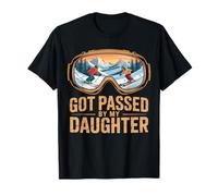 Skier Amusant avec Inscription « Got Passed by My Daughter » T-Shirt