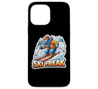 Skier Freak Adolescent Garçon Skier Amoureux Sports d'hiver Coque pour iPhone 13 Pro Max