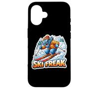 Skier Freak Adolescent Garçon Skier Amoureux Sports d'hiver Coque pour iPhone 16