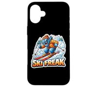 Skier Freak Adolescent Garçon Skier Amoureux Sports d'hiver Coque pour iPhone 16 Plus