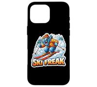Skier Freak Adolescent Garçon Skier Amoureux Sports d'hiver Coque pour iPhone 16 Pro Max