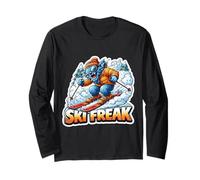Skier Freak Adolescent Garçon Skier Amoureux Sports d'hiver Manche Longue