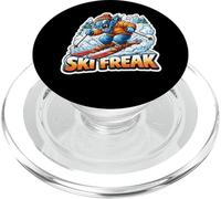 Skier Freak Adolescent Garçon Skier Amoureux Sports d'hiver PopSockets PopGrip pour MagSafe