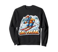 Skier Freak Adolescent Garçon Skier Amoureux Sports d'hiver Sweatshirt