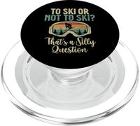 Skier ou ne Pas Skier C'est Une Question Stupide Ski Nautique PopSockets PopGrip pour MagSafe