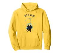 Skier Ski Retro Winter Let It Snow Chant de Noël Sweat à Capuche