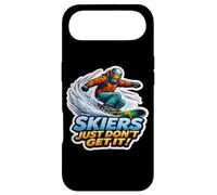 Skiers Just Don't Get It Citation Amusante Snowboard Snowboard Coque pour iPhone Air