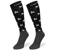 SKIETY Vêtements équestres Femme & Homme - Chaussettes Hautes Femme & Homme - Chaussettes Équitation Microfibre Unisex - Taille 35-38 - 1 unité