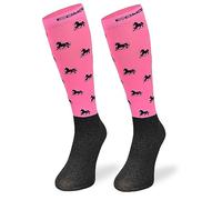 SKIETY Vêtements équestres Femme & Homme - Chaussettes Hautes Femme & Homme - Chaussettes Équitation Microfibre Taille 31-34 Imprimé Chevaux