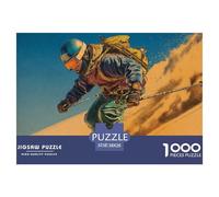 Skieur 1000 Pièces Puzzle Le Cadeau Parfait pour La Famille Et Les Amis Neige Montagne Cadeaux pour Femmes, Cadeaux pour Hommes Adultes Et Enfants38x26cm/1000pcs