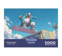 Skieur 1000 Pièces Puzzle Le Cadeau Parfait pour La Famille Et Les Amis Neige Montagne Cadeaux pour Femmes, Cadeaux pour Hommes Adultes Et Enfants70x50cm/1000pcs