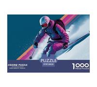 Skieur 1000 Pièces Puzzle Le Cadeau Parfait pour La Famille Et Les Amis Neige Montagne Puzzles pour Adultes Jeu Éducatif Jouets Défi Adultes Et Enfants38x26cm/1000pcs