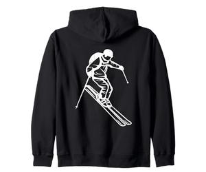 Skieur Dessinateur Entraîneur de Ski Sweat à Capuche