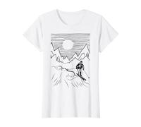 Skieur Skier Ski Skiing Ski Skieurs T-Shirt Graphique avec Valeur