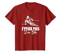 Skieur Sports Hiver Montagnes J'Peux Pas J'ai Ski T-Shirt
