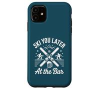 Skiez Vous Plus Tard au Lodge Bar Winter Ski Travel Design Coque pour iPhone 11