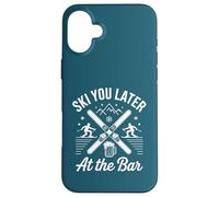 Skiez Vous Plus Tard au Lodge Bar Winter Ski Travel Design Coque pour iPhone 16 Plus