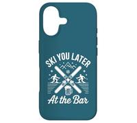 Skiez Vous Plus Tard au Lodge Bar Winter Ski Travel Design Coque pour iPhone 17
