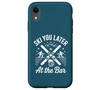 Skiez Vous Plus Tard au Lodge Bar Winter Ski Travel Design Coque pour iPhone XR