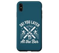 Skiez Vous Plus Tard au Lodge Bar Winter Ski Travel Design Coque pour iPhone XS Max