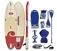 Skiffo Rivage Lava 11' - Sup Gonflable 2-en-1 Kayak Complet - 335x86x15cm - Max 160 kg - Stable & Polyvalent - Design Unique