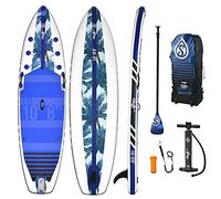 Skiffo - Sup Stand Up Paddle Gonflable Lui 10'8 PB-SXY108C - Planche Gonflable Dropstitch - Pack Pagaie, Leash, Pompe et Sac de Transport - Jusqu'à 120kg - 294l - 325x84x15cm - Hommes de Tous Niveaux