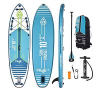 Stand Up Paddle Gonflable Sun Cruise 10'2 - 310x84x15cm (10"2'x33"X6") Skiffo - Dropstitch Double Couche Fusionné Pack Complet