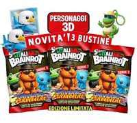 Skifidol 3 sachets cartes holographiques+ personnages 3D à collectionner | Série Italian Brainrot Univers Psychédélique | 3 sachets aléatoires | personnages aléatoires | Deuxième série Nouveautés !!!