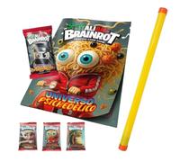 Skifidol Italian Brainrot - 12 boosters de 7 cartes chacun, 1 carte spéciale dans chaque paquet, la série originale de l'univers psychédélique avec tube Muuu (12 sacs)