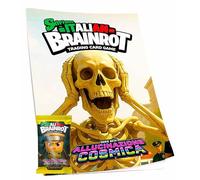 Skifidol Italian Brainrot Album de collection série bêta allution cosmique avec 1 sachet avec 7 cartes de trading Game