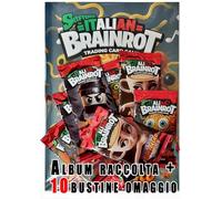 SKIFIDOL Italian BraINROT Album exclusif + 10 pochettes scellées de 7 cartes chacune - Collection de cartes à collectionner 2024
