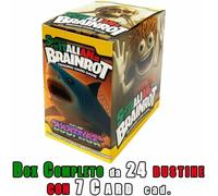 Skifidol Italian Brainrot Série Beta, Boîte complète de 24 sachets de 7 cartes, deuxième série