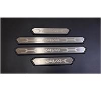 SKIHOT 4PCS pour Toyota RAV4 2010-2023 2024 2025 Voiture Barres De Seuil De Porte en Acier Inoxydable, Plaques De Protection De Seuil De Porte Extérieure Accessoires Pédale Protecteur