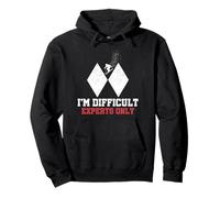 Skiing I'm Difficult Experts Only Funny Skier Hommes Femmes Enfants Sweat à Capuche