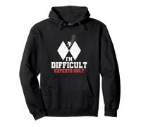 Skiing I'm Difficult Experts Only Funny Skier Hommes Femmes Enfants Sweat à Capuche