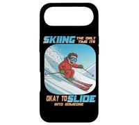 Skiing The Only Time it is Okay to Slide Into Someone Coque pour iPhone Air