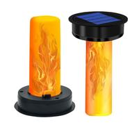 SKIKHN Lot de 2 dessus de remplacement pour lampes solaires, 8,5 cm, dessus de remplacement pour lanternes extérieures avec ampoule à flamme, couvercle de remplacement solaire étanche, pièces de